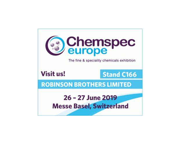 Meet us at Chemspec Europe 2019