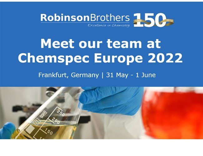 Meet the team at Chemspec Europe 2022