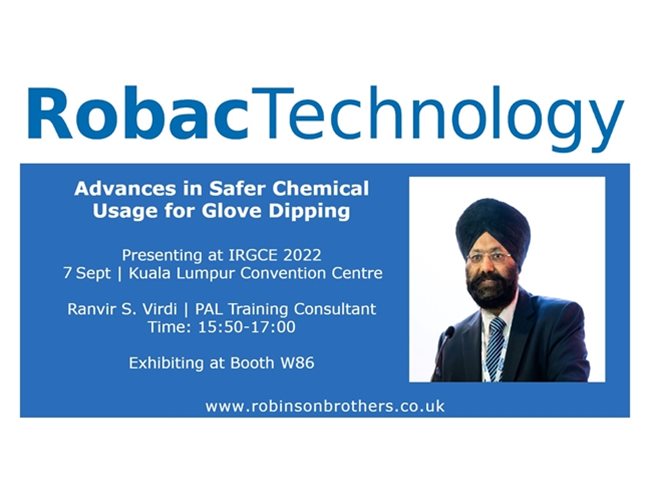 Meet us at IRGCE Margma 2022: Presenting Advances in Safer Chemicals for Glove Dipping